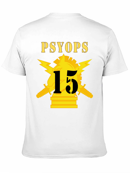 Camiseta PSYOP con diseño militar táctico