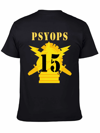 Camiseta PSYOP con diseño militar táctico