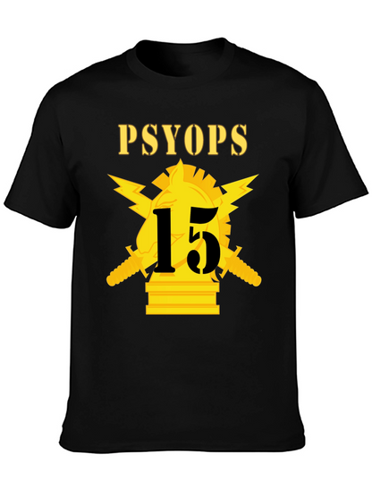 Camiseta PSYOP con diseño militar táctico
