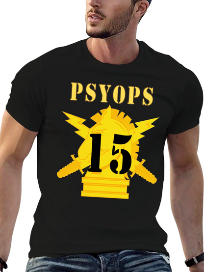 Camiseta PSYOP con diseño militar táctico