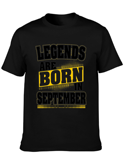 Camiseta Negra: Leyendas nacen en Septiembre