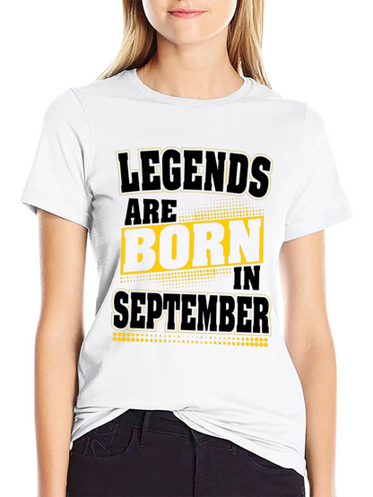 Camiseta Negra: Leyendas nacen en Septiembre