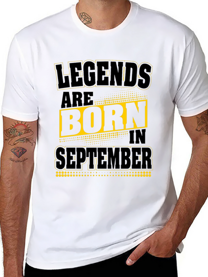 Camiseta Negra: Leyendas nacen en Septiembre