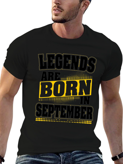 Camiseta Negra: Leyendas nacen en Septiembre