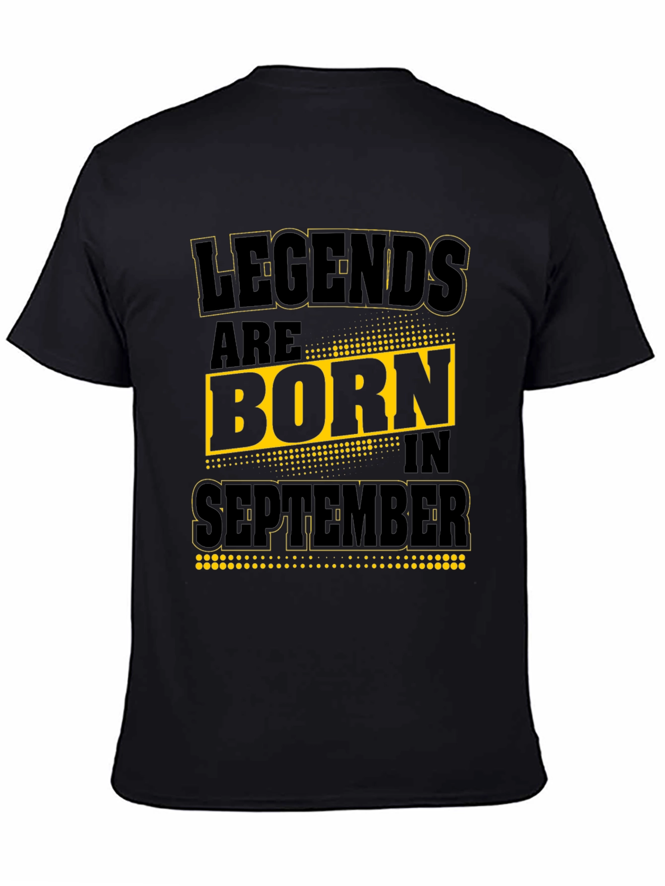 Camiseta Negra: Leyendas nacen en Septiembre