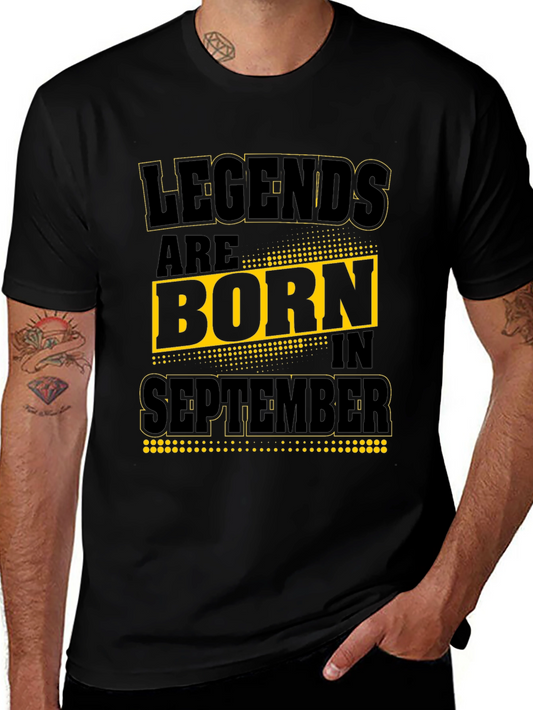 Camiseta Negra: Leyendas nacen en Septiembre