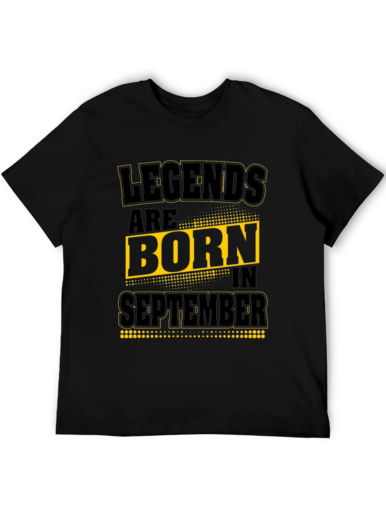 Camiseta Negra: Leyendas nacen en Septiembre