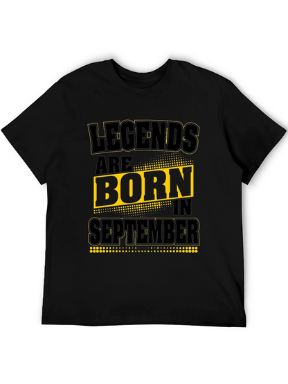 Camiseta Negra: Leyendas nacen en Septiembre