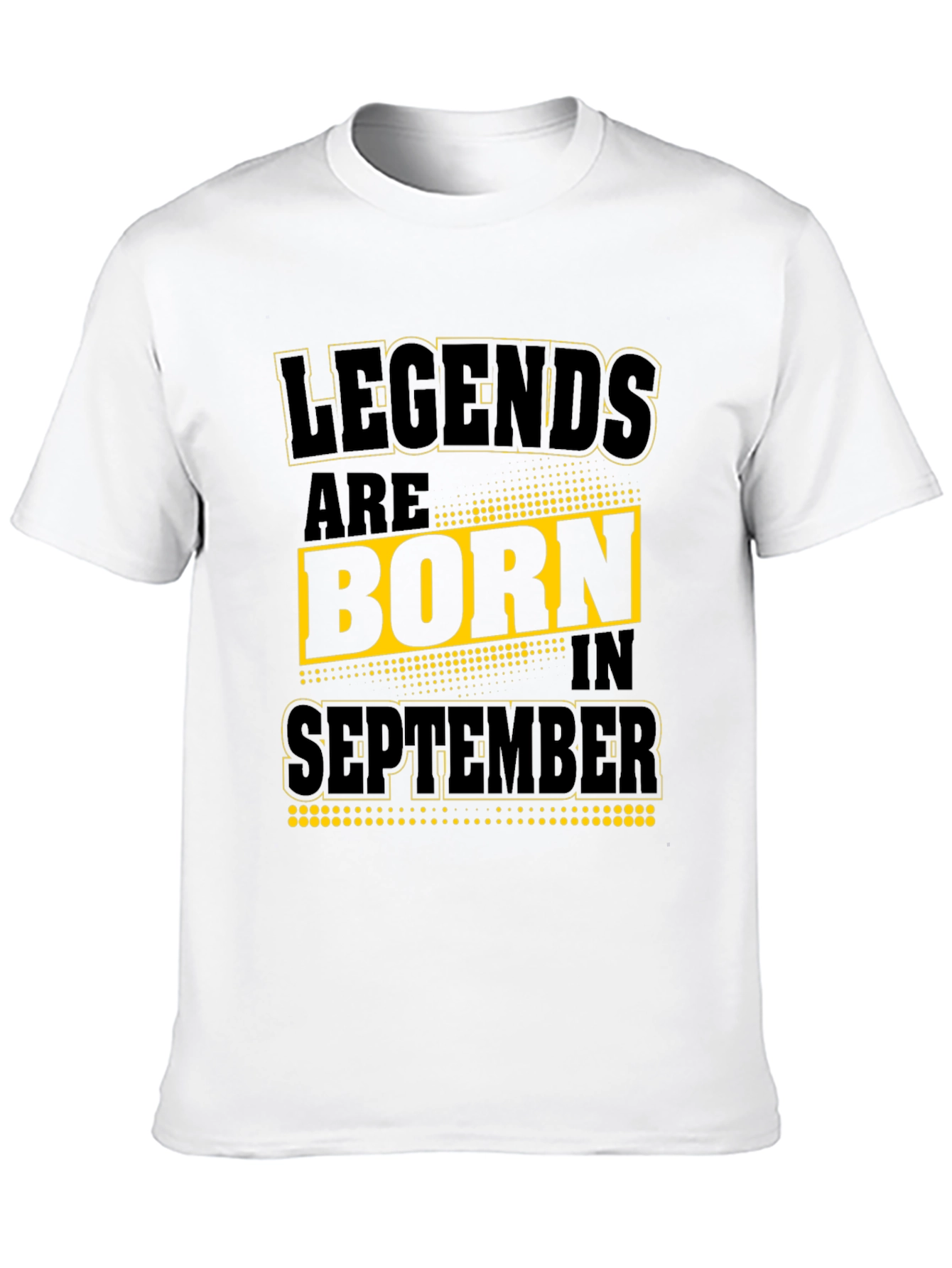 Camiseta Negra: Leyendas nacen en Septiembre