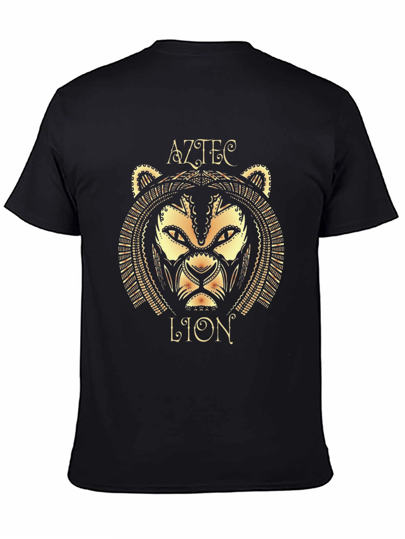 Camiseta Hombre Diseño León Azteca