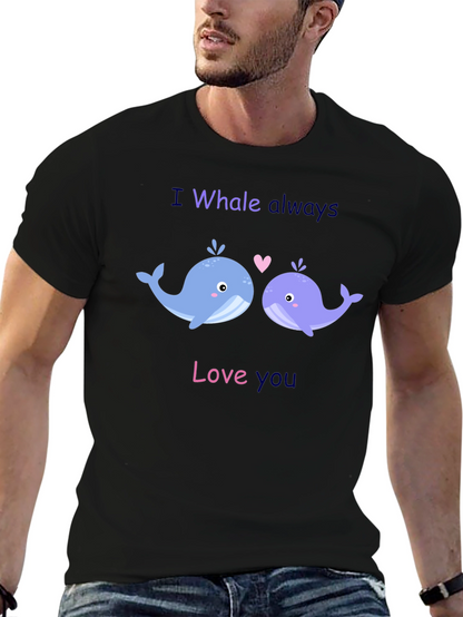 Camiseta Negra I Whale Always Love You