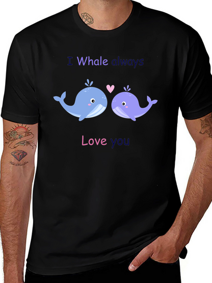 Camiseta Negra I Whale Always Love You