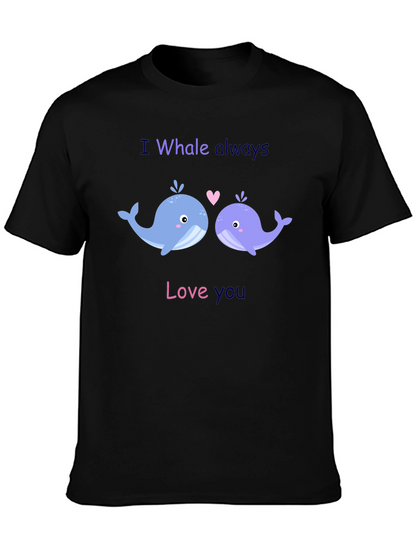 Camiseta Negra I Whale Always Love You