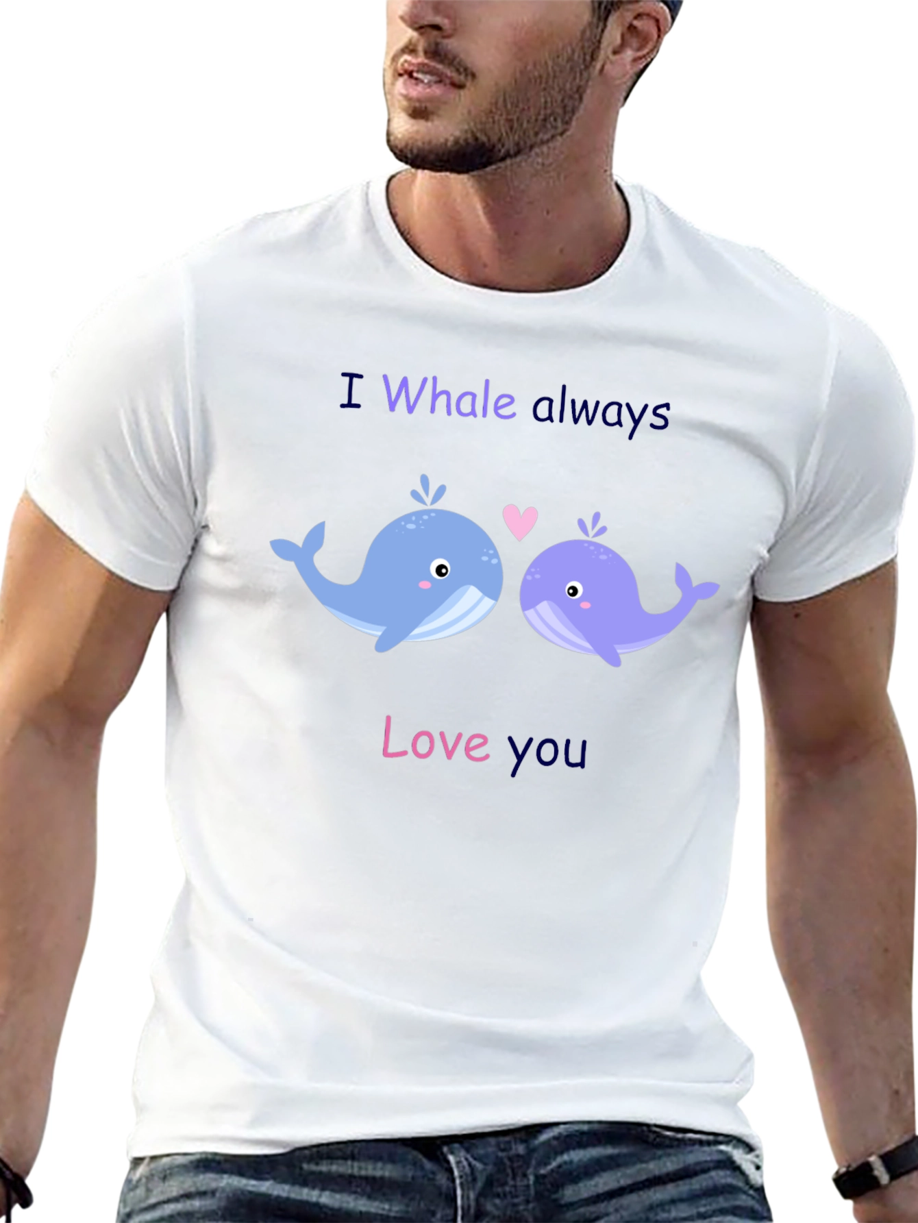 Camiseta Negra I Whale Always Love You