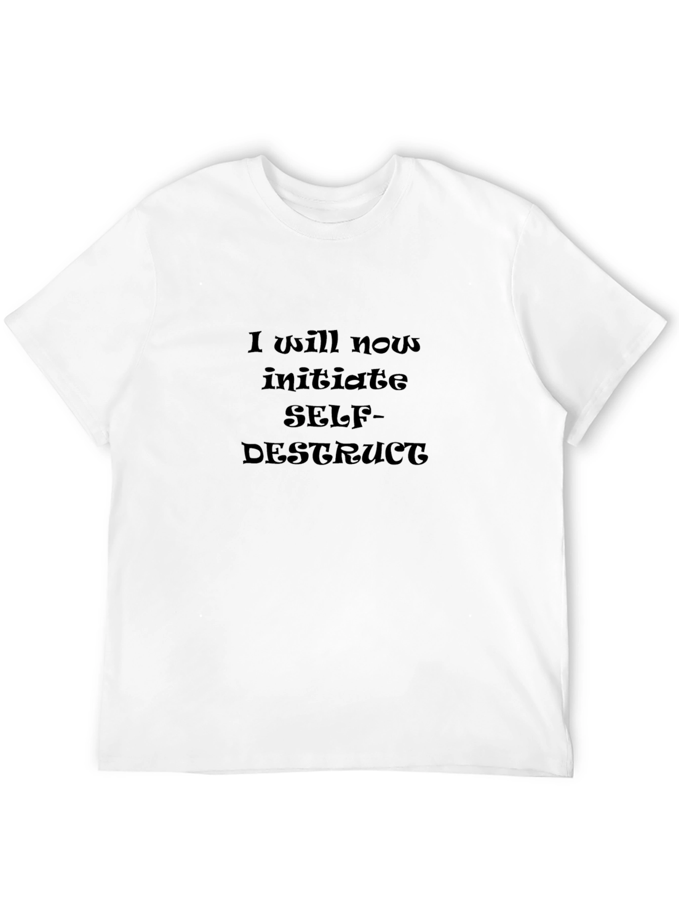 Camiseta Negra: Autodestrucción Iniciada