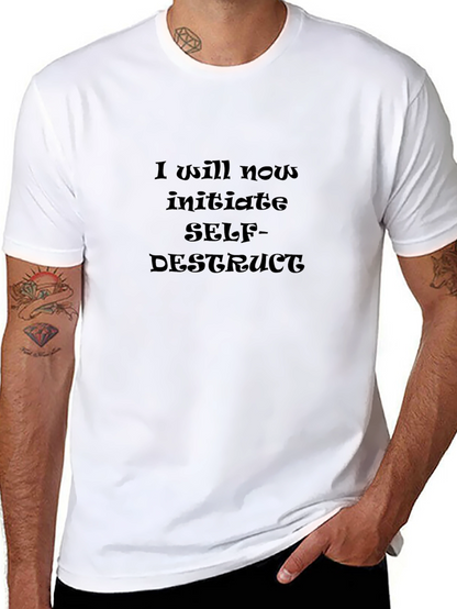 Camiseta Negra: Autodestrucción Iniciada