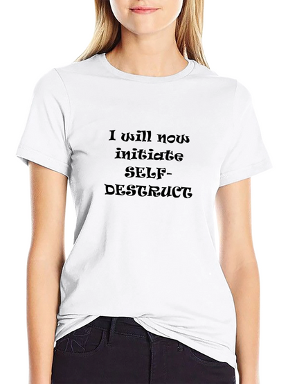 Camiseta Negra: Autodestrucción Iniciada