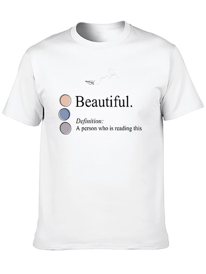 Camiseta Negra con Diseño Beautiful para Hombre