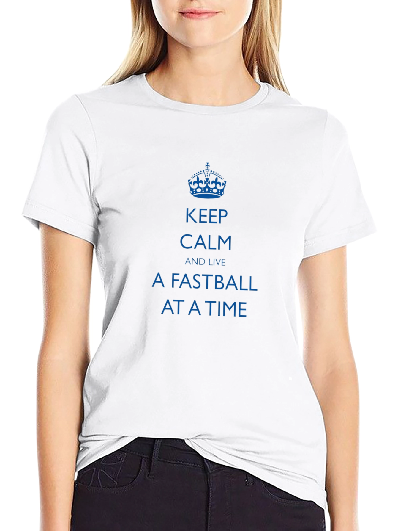 Camiseta Negra: Keep Calm and Live a Fastball
