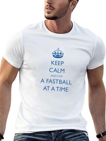 Camiseta Negra: Keep Calm and Live a Fastball