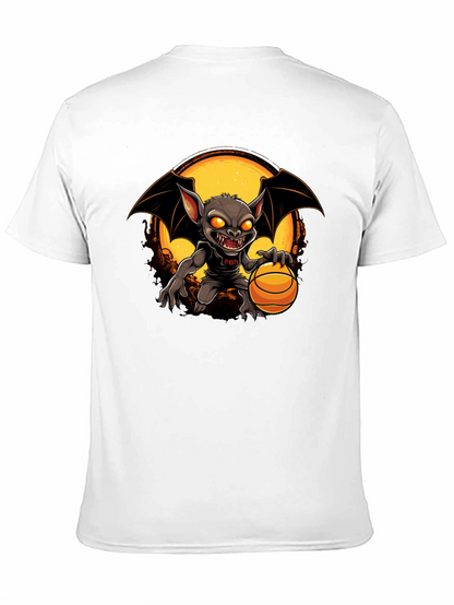 Camiseta Negra con Diseño de Murciélago Baloncestista