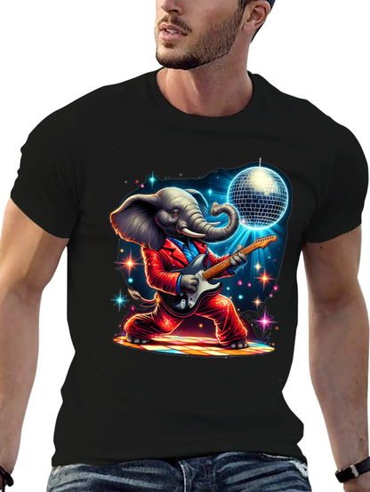 Camiseta Elefante Rockero Disco