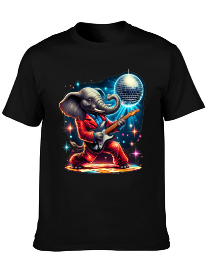 Camiseta Elefante Rockero Disco