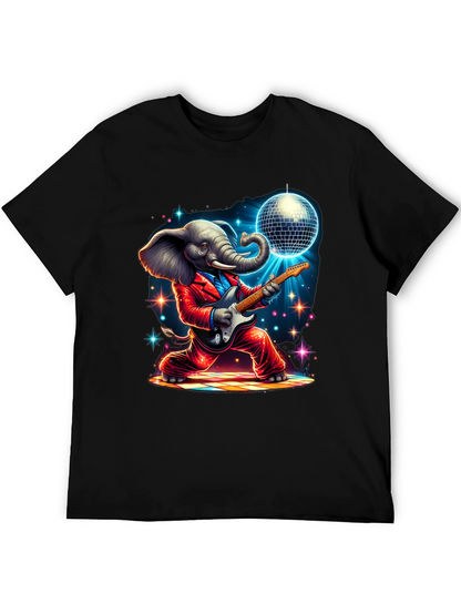 Camiseta Elefante Rockero Disco