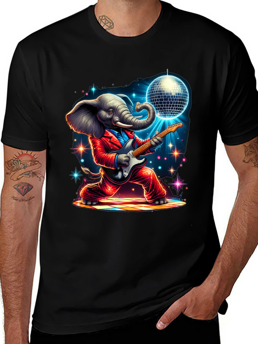 Camiseta Elefante Rockero Disco