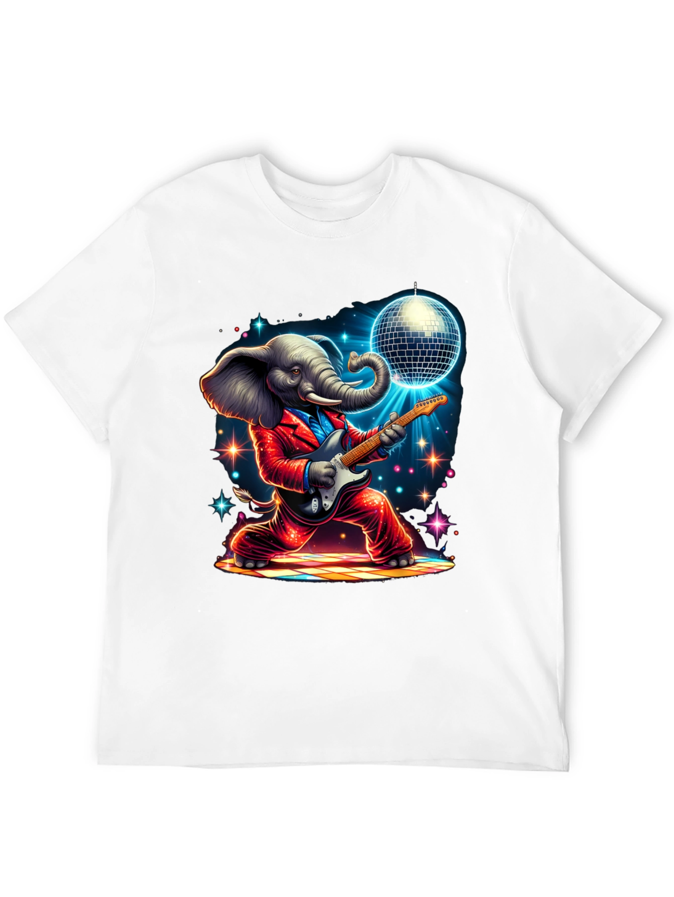 Camiseta Elefante Rockero Disco