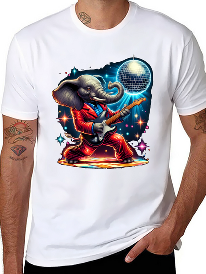 Camiseta Elefante Rockero Disco