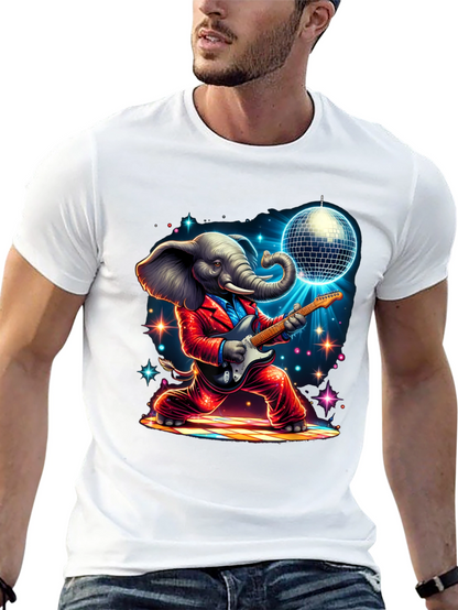 Camiseta Elefante Rockero Disco