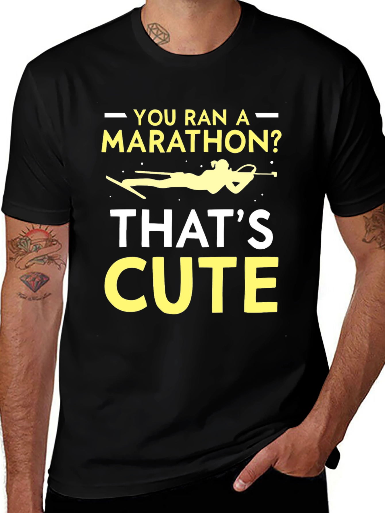 Camiseta Biatlón Maratón - Divertida y Única
