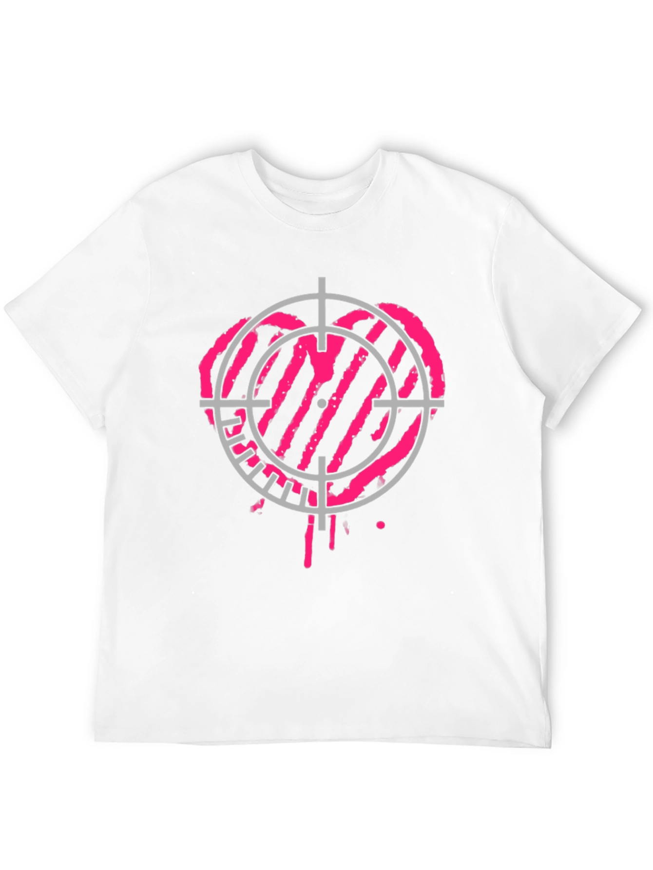 Camiseta Negra con Diana Corazón Rosa