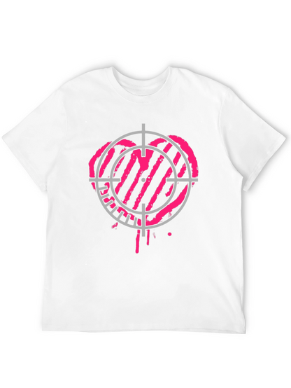 Camiseta Negra con Diana Corazón Rosa