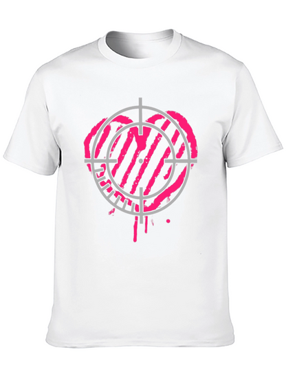 Camiseta Negra con Diana Corazón Rosa