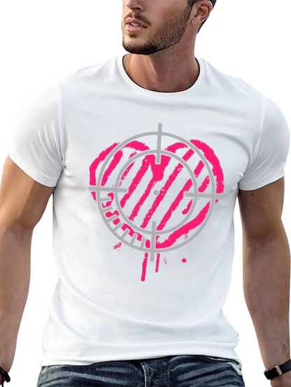 Camiseta Negra con Diana Corazón Rosa