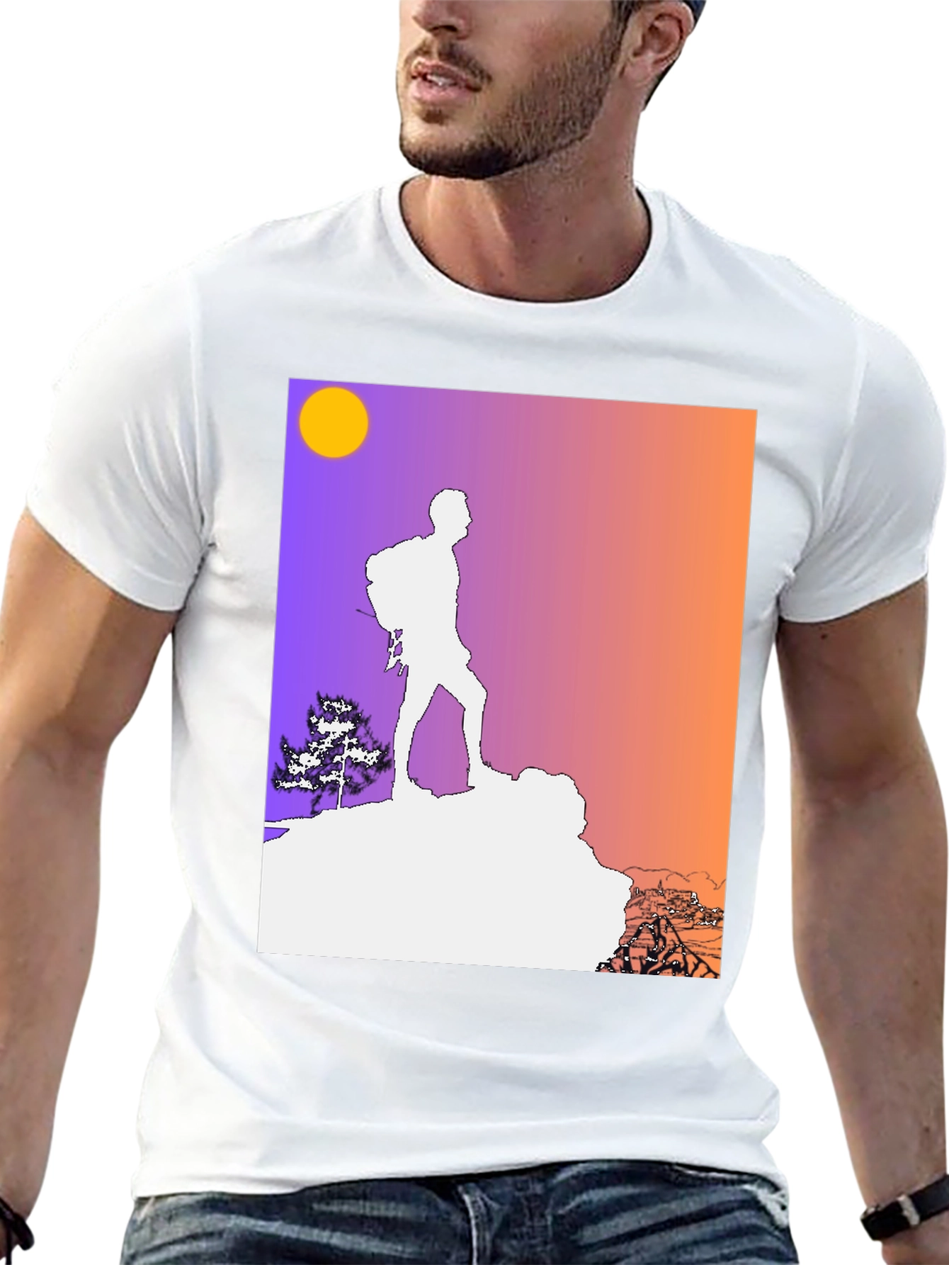 Camiseta Hombre Diseño Montaña Aventura