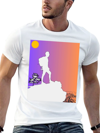 Camiseta Hombre Diseño Montaña Aventura