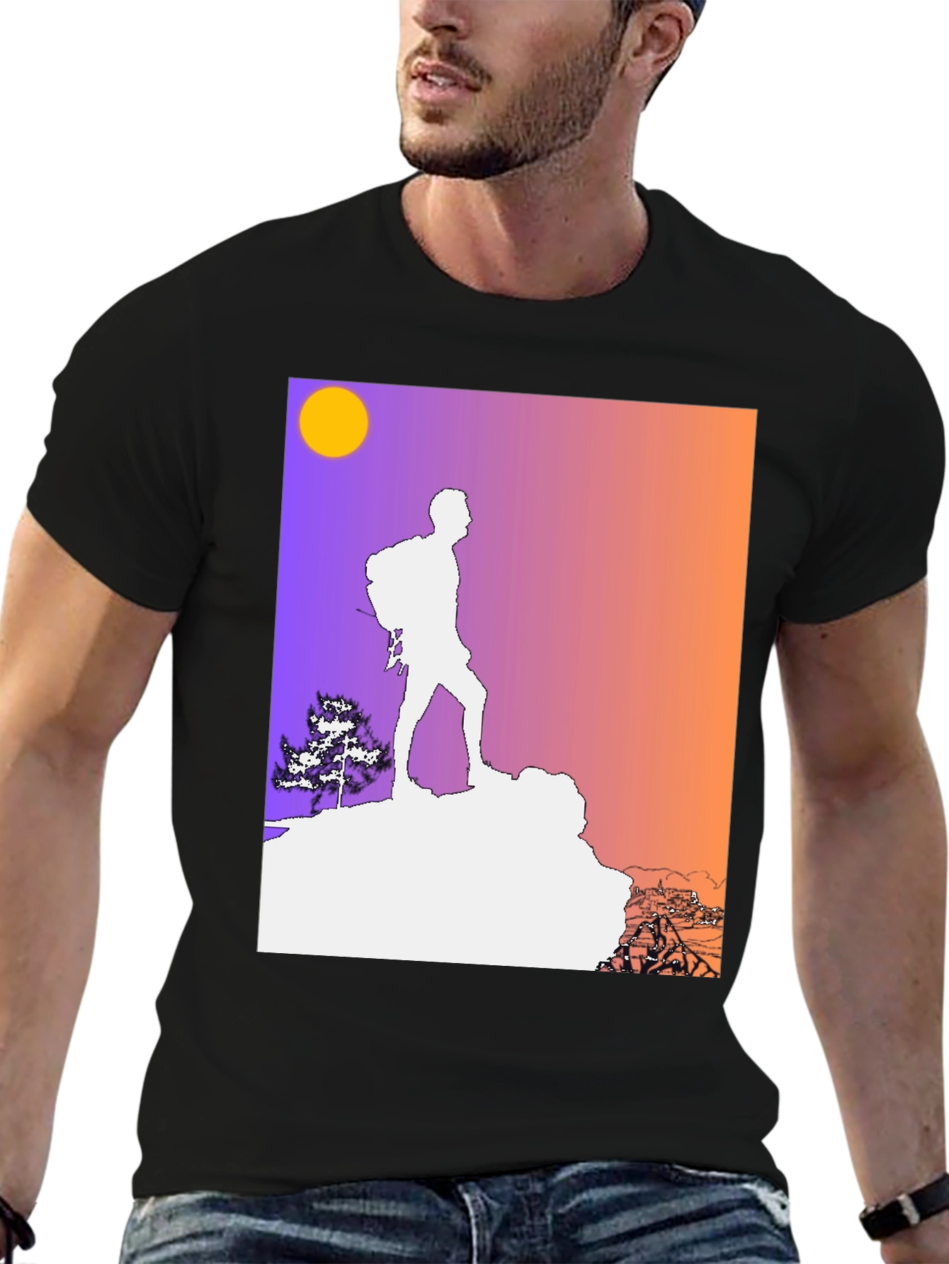 Camiseta Hombre Diseño Montaña Aventura
