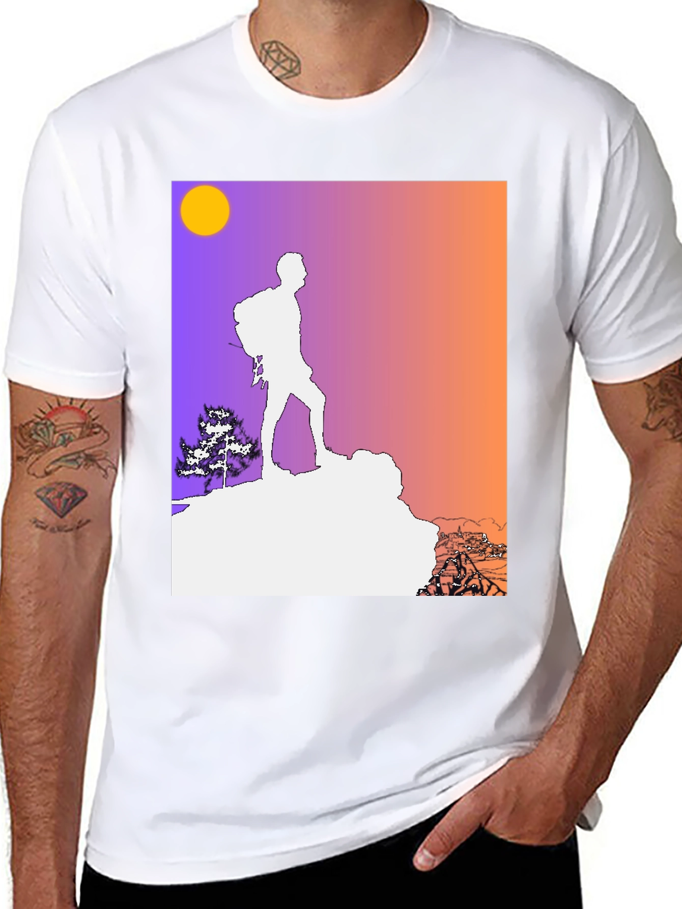 Camiseta Hombre Diseño Montaña Aventura