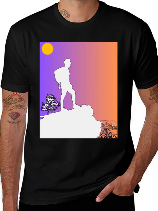 Camiseta Hombre Diseño Montaña Aventura