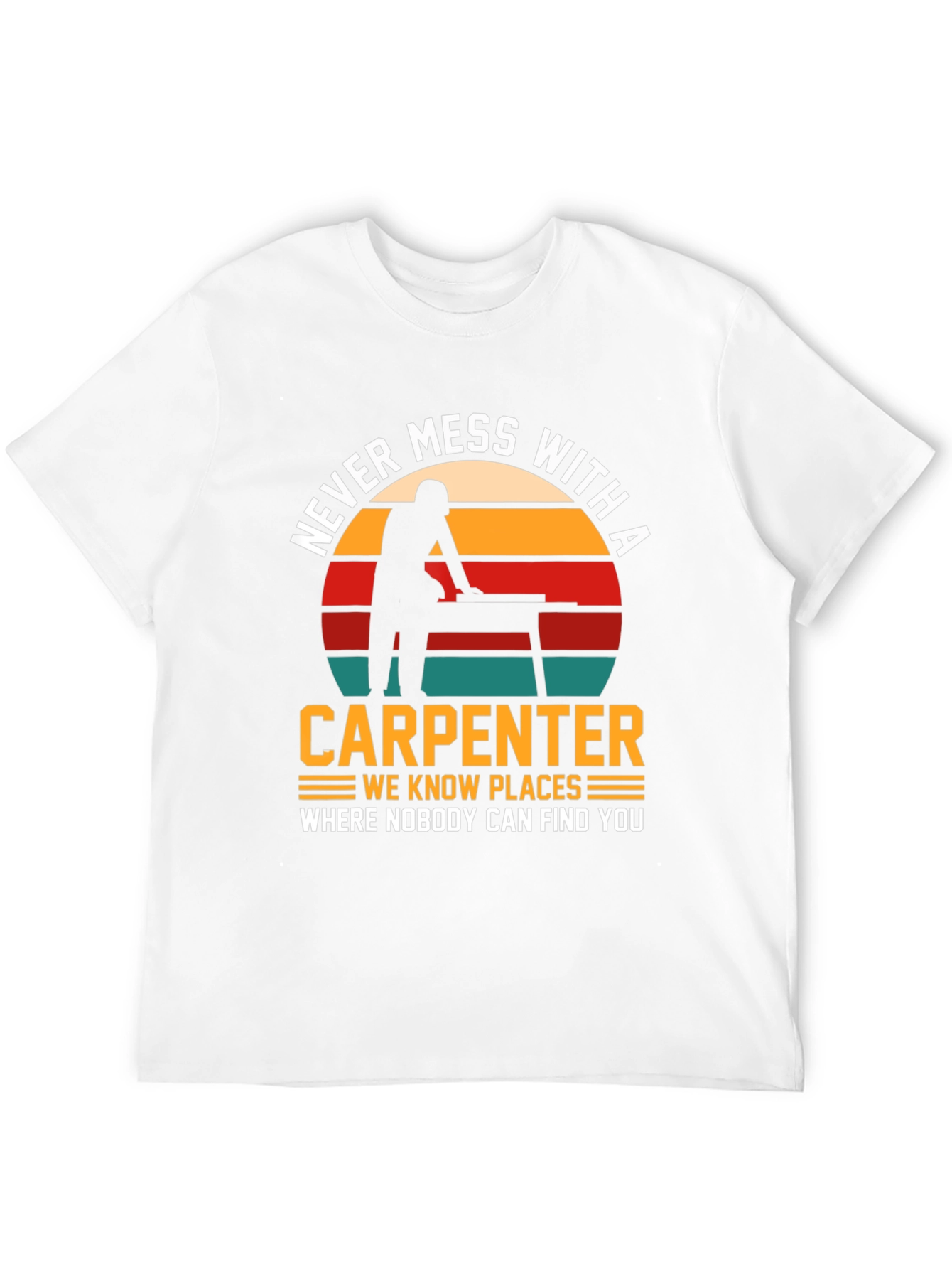 Camiseta Negra: No te Metas con un Carpintero