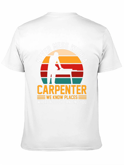 Camiseta Negra: No te Metas con un Carpintero