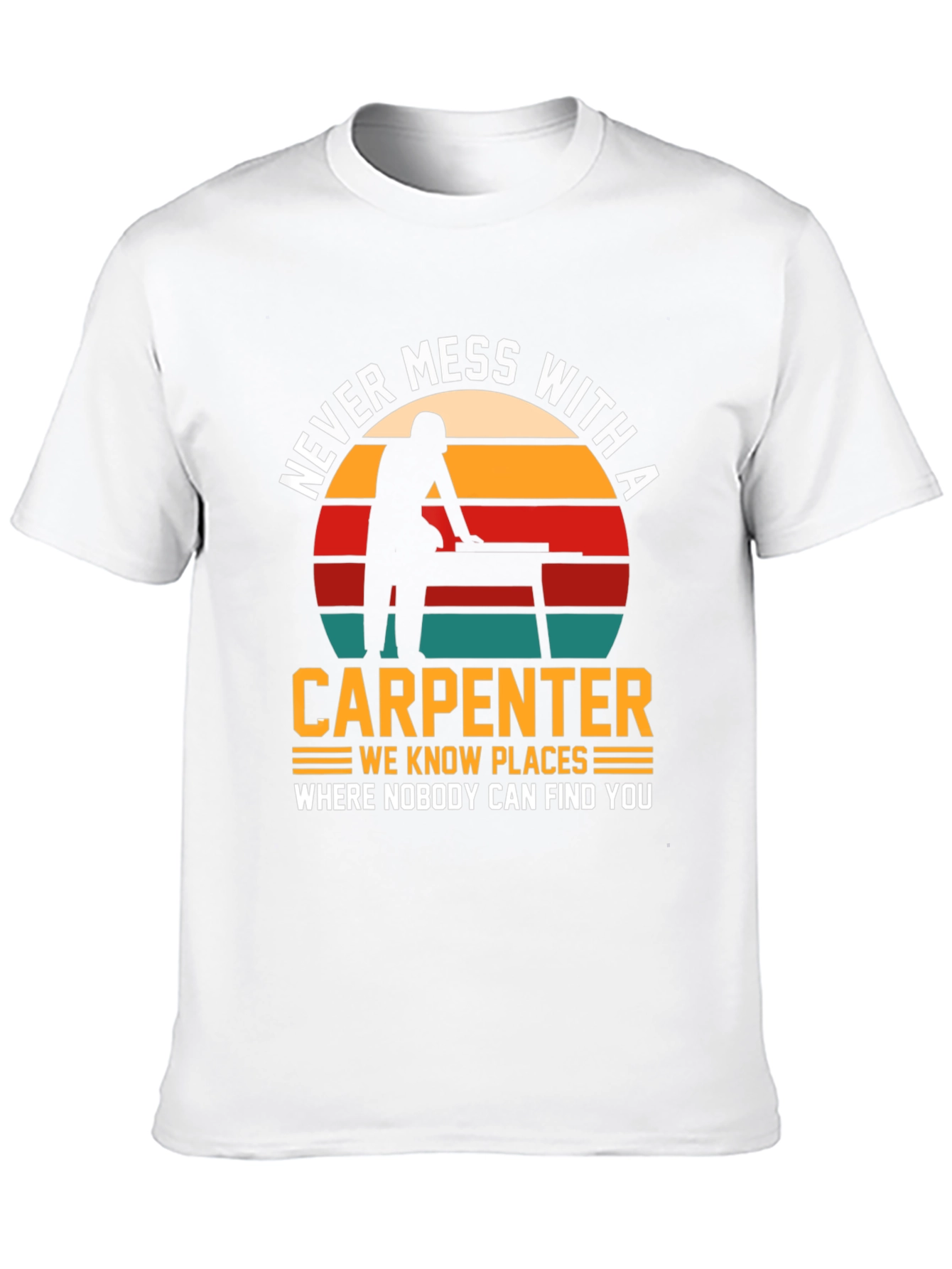 Camiseta Negra: No te Metas con un Carpintero