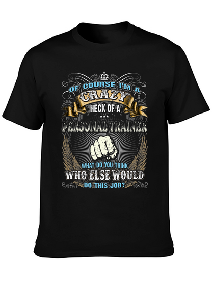 Camiseta Negra: Entrenador Personal Loco