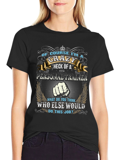 Camiseta Negra: Entrenador Personal Loco