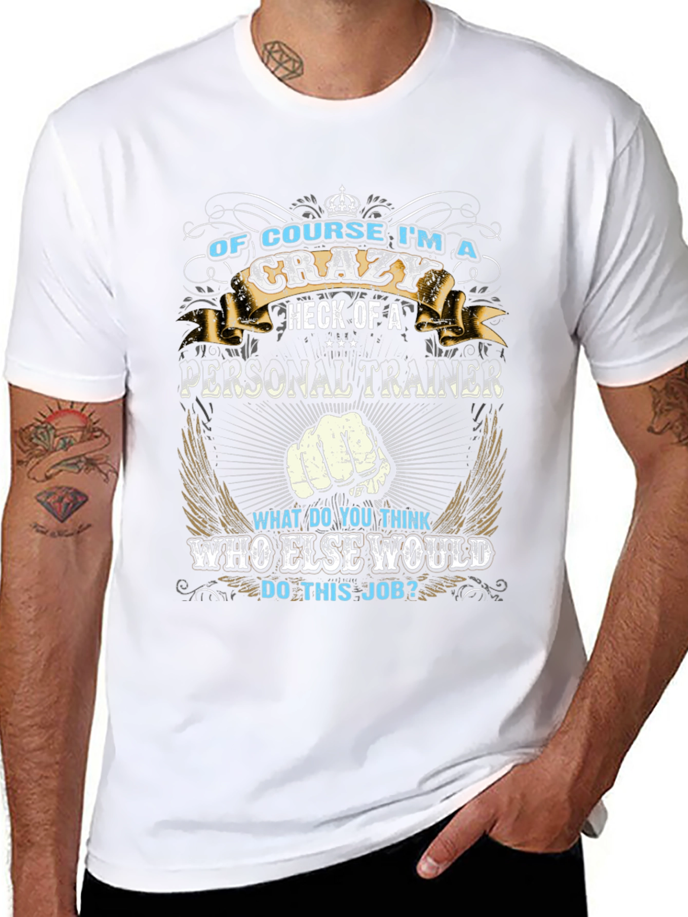 Camiseta Negra: Entrenador Personal Loco