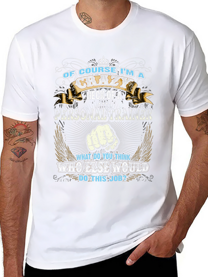 Camiseta Negra: Entrenador Personal Loco