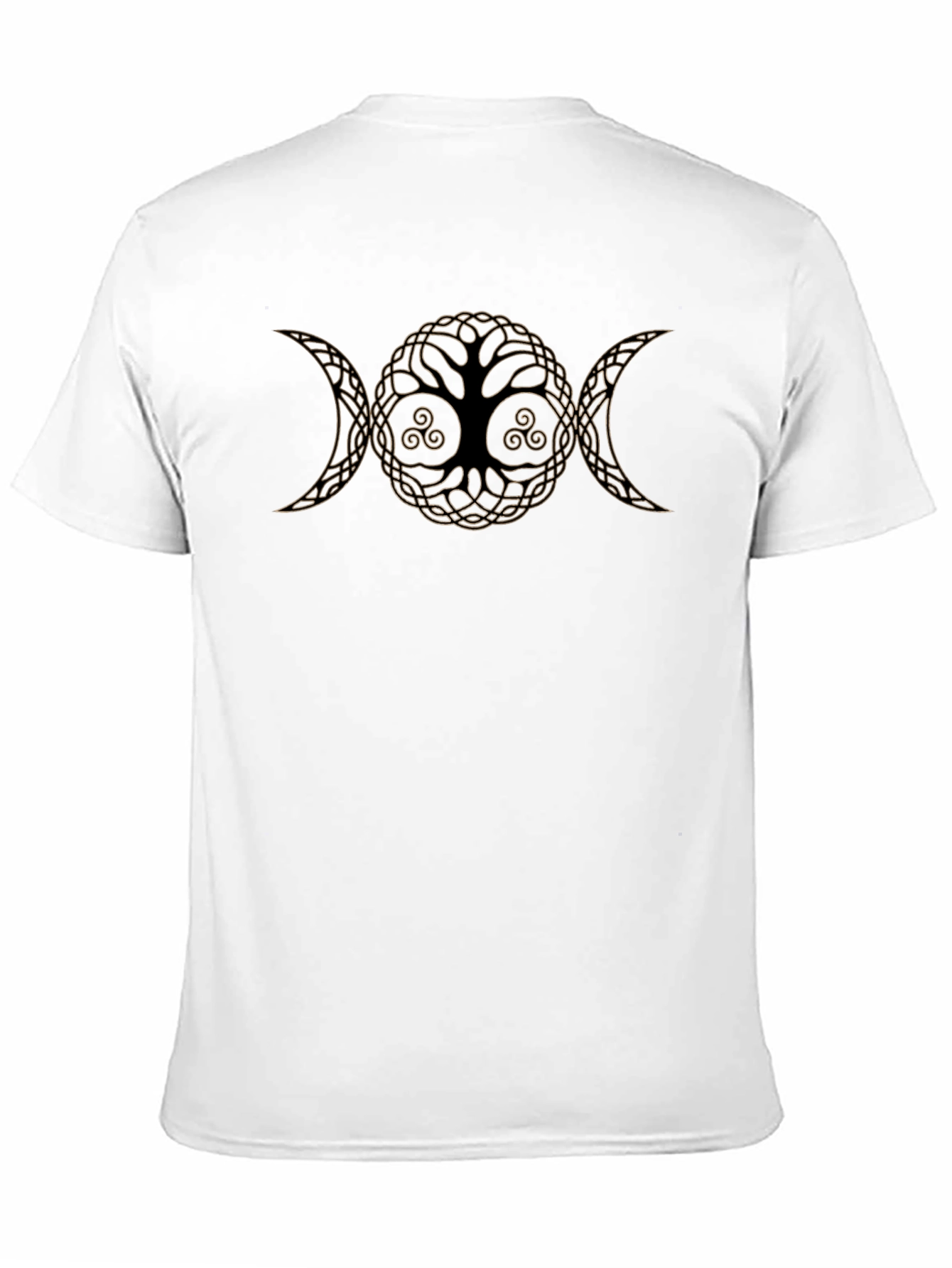 Camiseta Negra Árbol de la Vida Triple Diosa